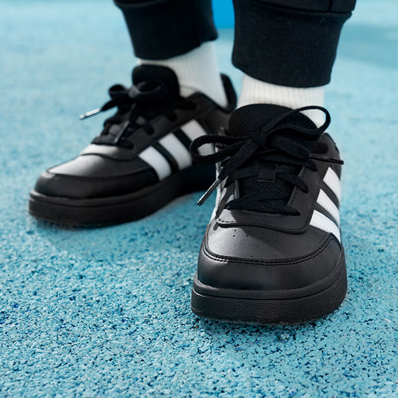 Детские кеды adidas neo Breaknet (черно-белые) — Чёрный / белый — фото 4