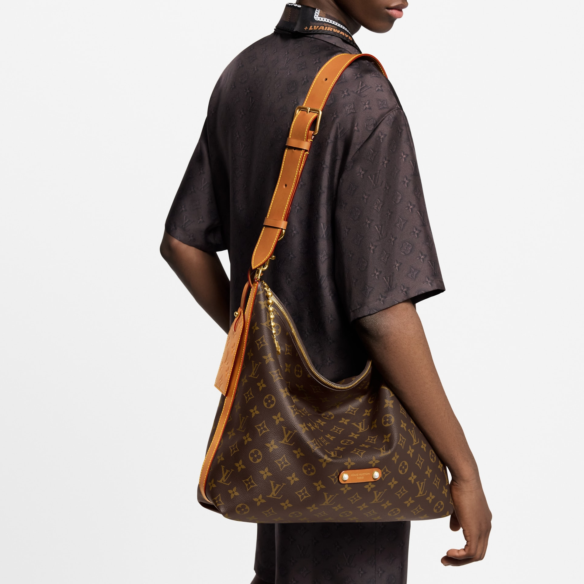 Мужская сумка Louis Vuitton Vagabond Hobo (коричневая) — фото 6
