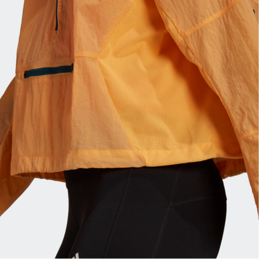 Женская куртка adidas ADAPT Jacket W (оранжево-желтая) — фото 5