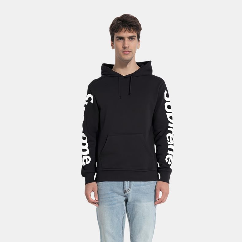 Худи Supreme SS18 Sideline Hooded Sweatshirt Black (черный) — фото 2