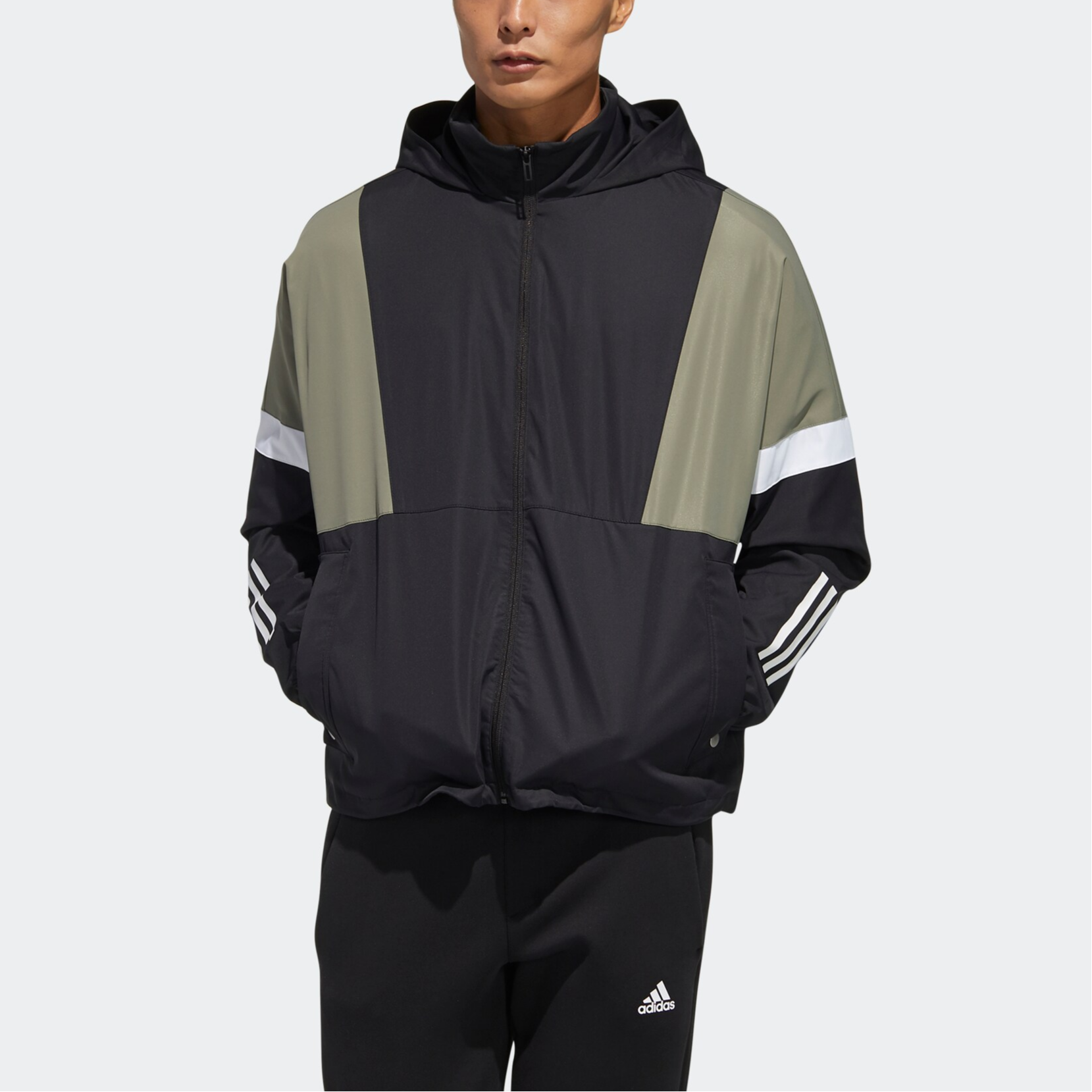 Мужская куртка adidas (черная) — фото 3