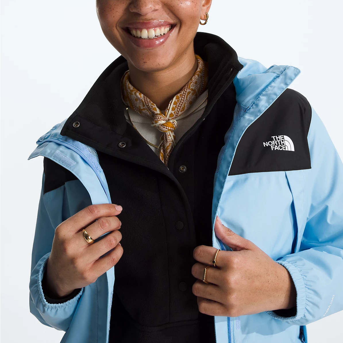 Женская куртка The North Face Antora (синяя) — фото 3