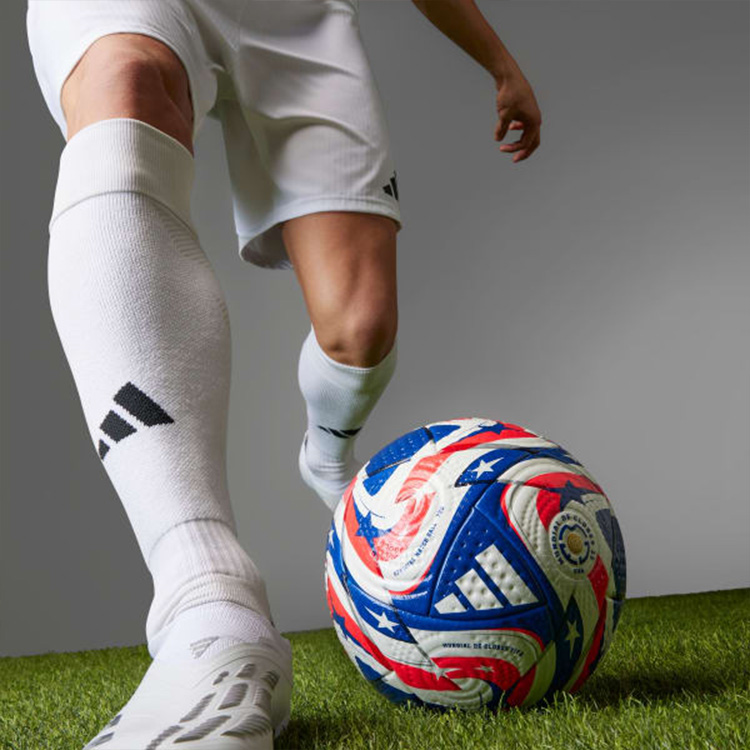 Adidas Size 5 Ball Soccer Ball Pu Seamless Thermal bonding Unisex White/Blue/Red