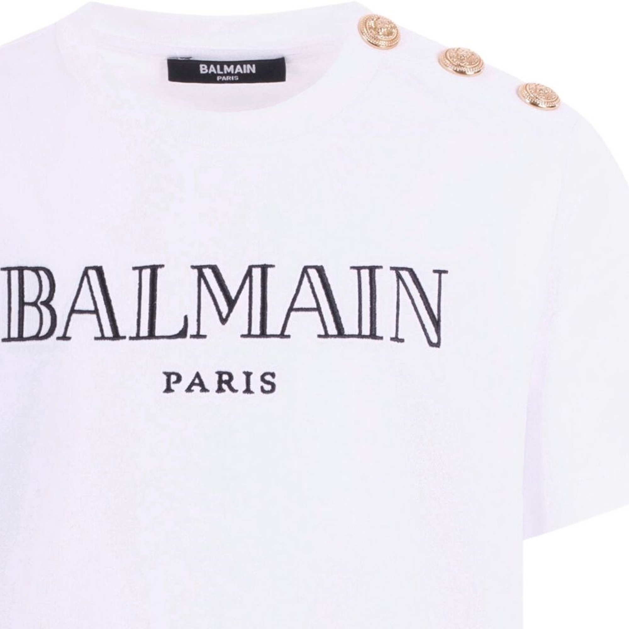 Женская футболка BALMAIN T SS26 (черная) — фото 3