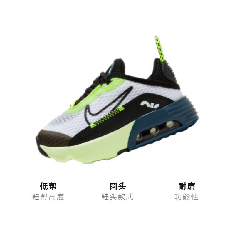Детские кроссовки Nike Air Max 2090 (желто-синий) — Жёлтыйсиний — фото 3