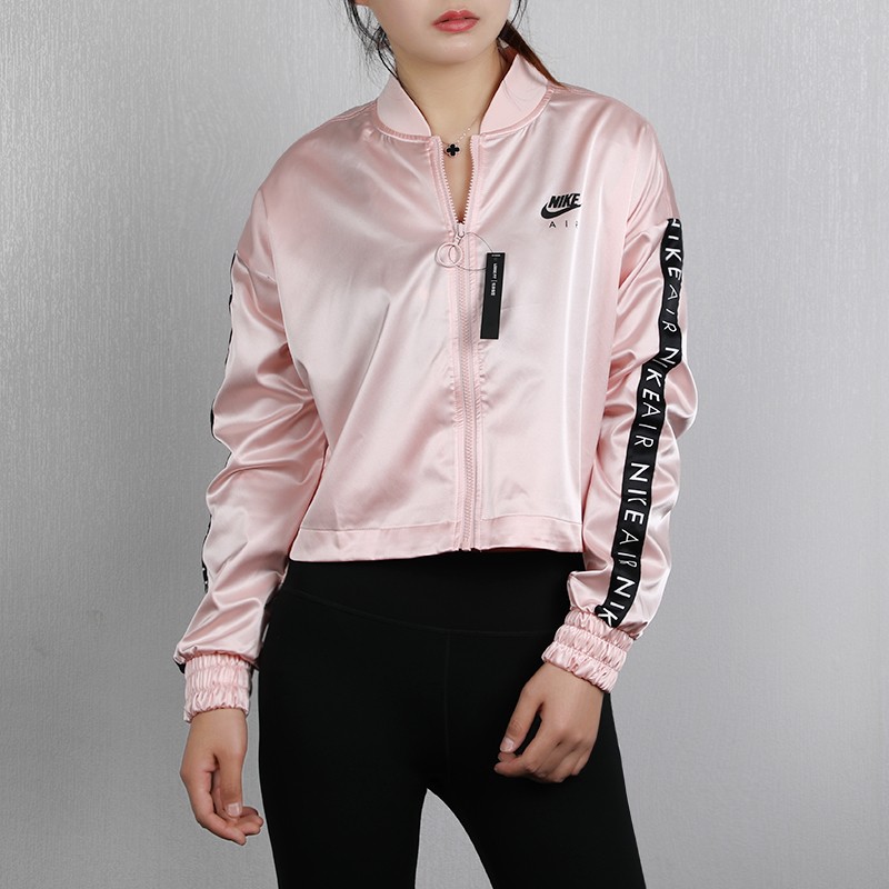 Женская куртка Nike Air Trk Jkt Satin (розовая) — фото 5