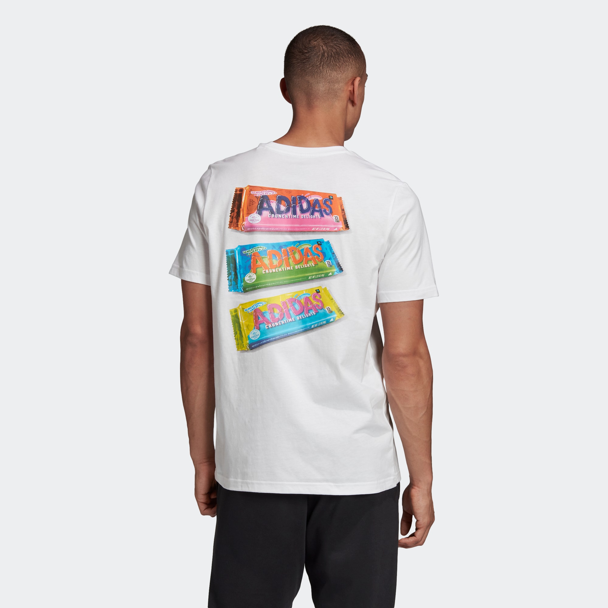 Мужская футболка adidas Snack Photo Tee (белая) — фото 6
