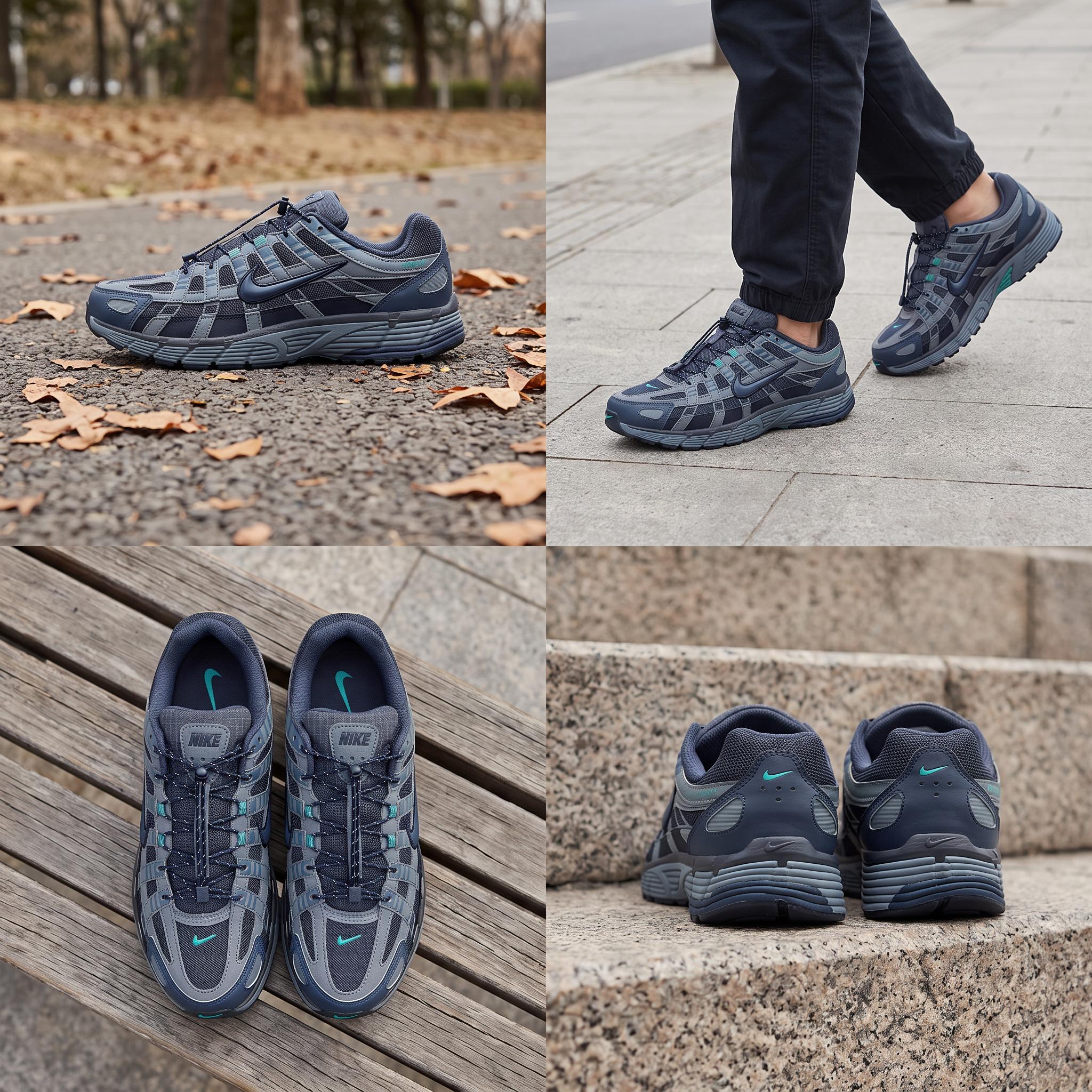 Кроссовки Nike P-6000 (синие) — Синий — фото 2
