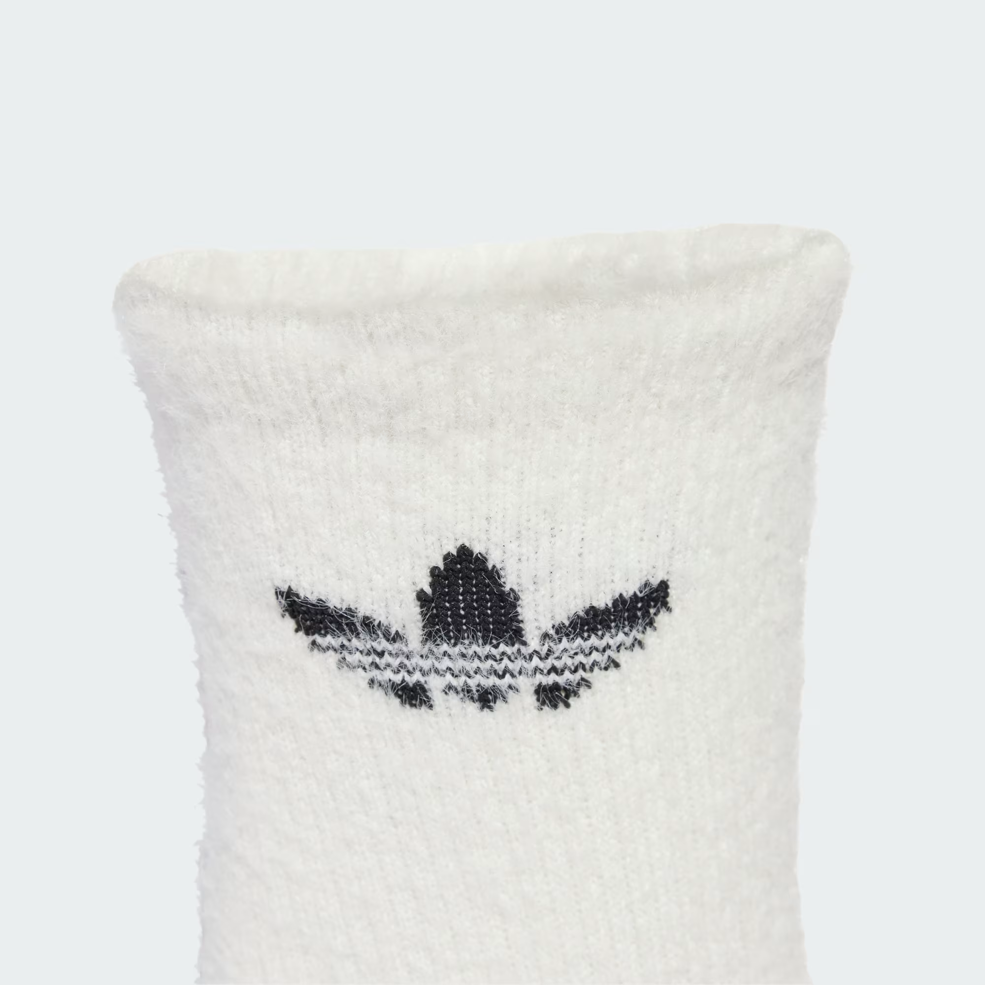 Adidas Originals fluffy logo crew socks (pack of two)