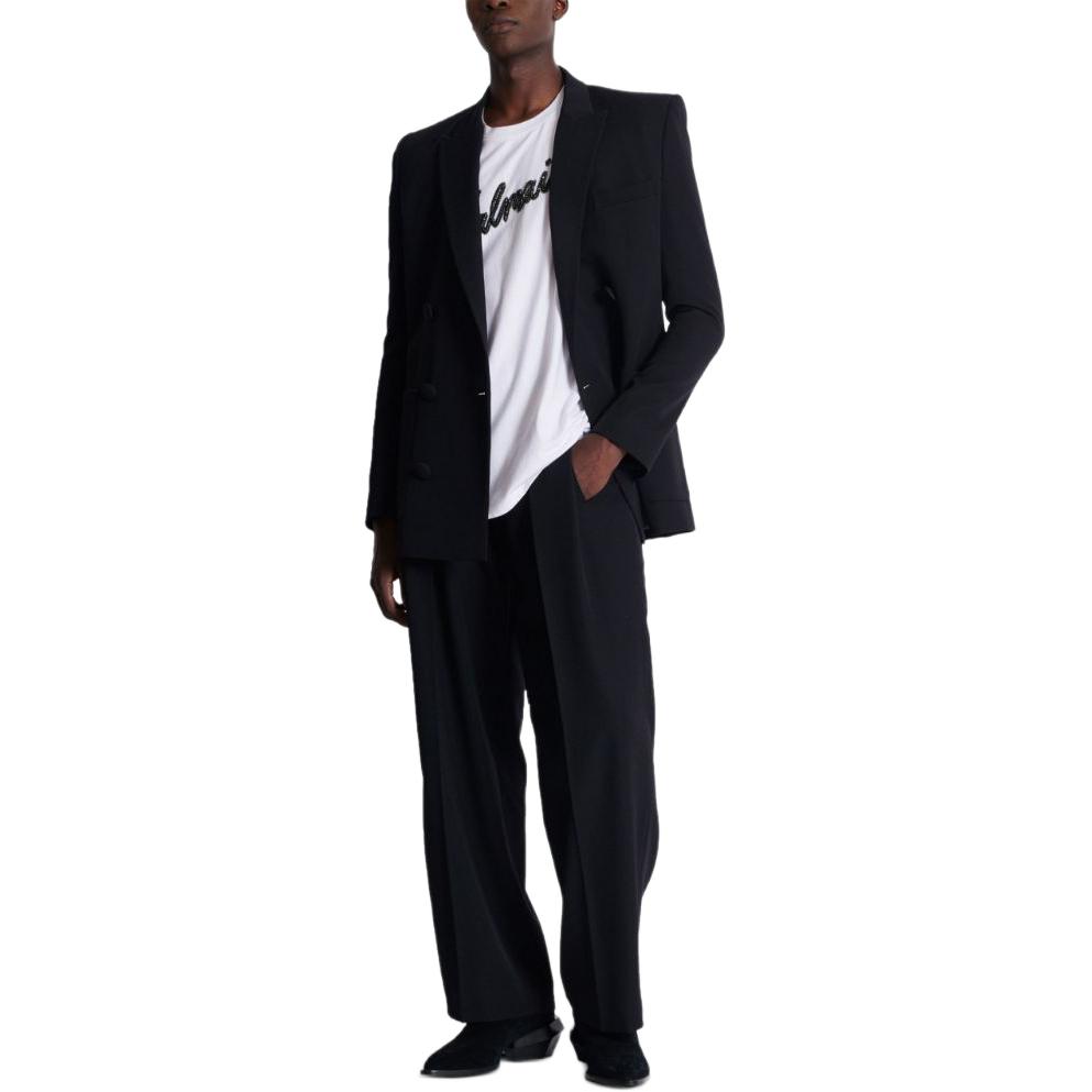 Мужская футболка BALMAIN EH1EH175-PC70-белый (белая) — фото 6