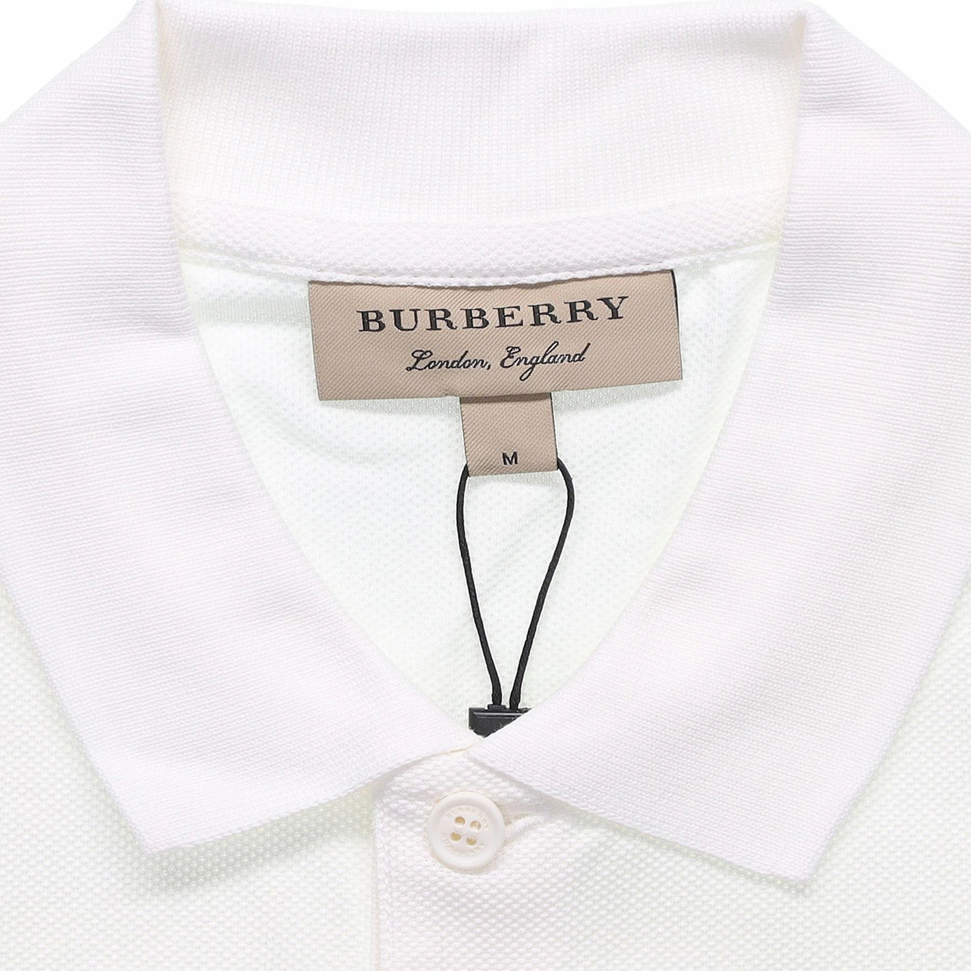 Мужская футболка Burberry (белый) — фото 7