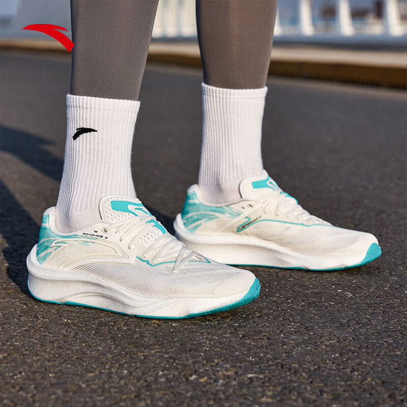 Anta Asphalt Road Dominator 2.0 Slip Resistant And Breathable Coverage Low top Casual Running Shoes Men’s White Blue