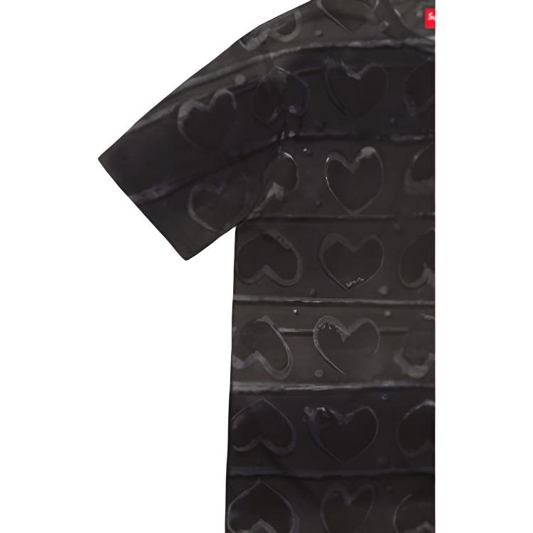 Футболка Supreme FW19 Week 3 Hearts Dyed S/S Top (черно-серая) — фото 3