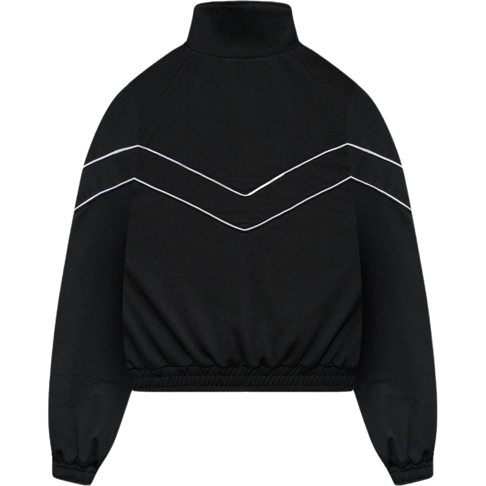 Мужская куртка RHUDE Mesh Piping Raglan Track Jacket (черная) — фото 2