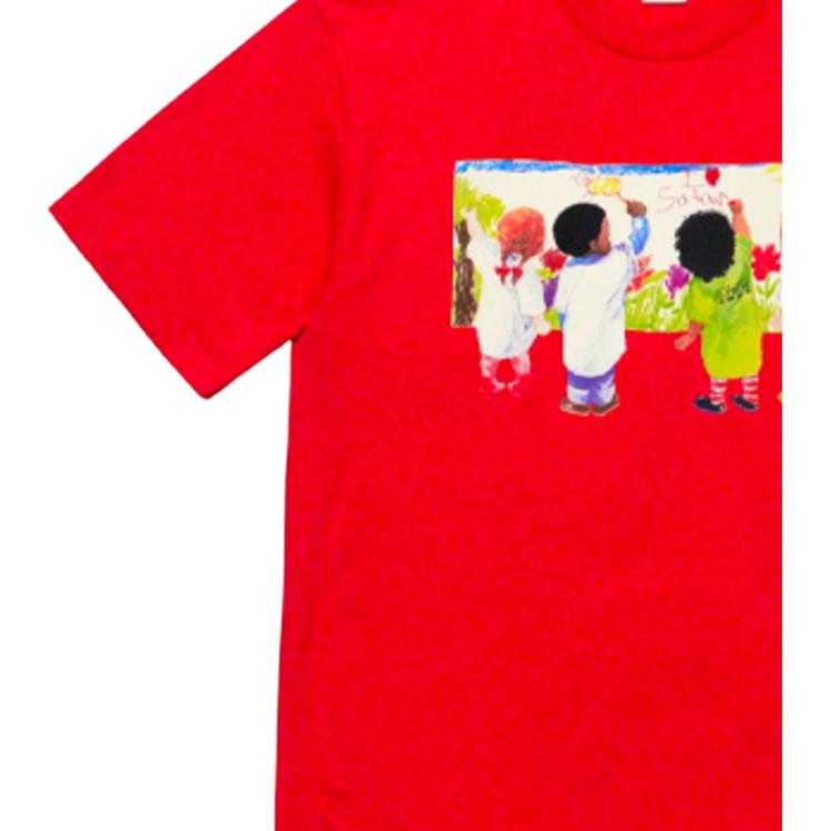Футболка Supreme SS19 Kids Tee Red T (красный) — фото 2