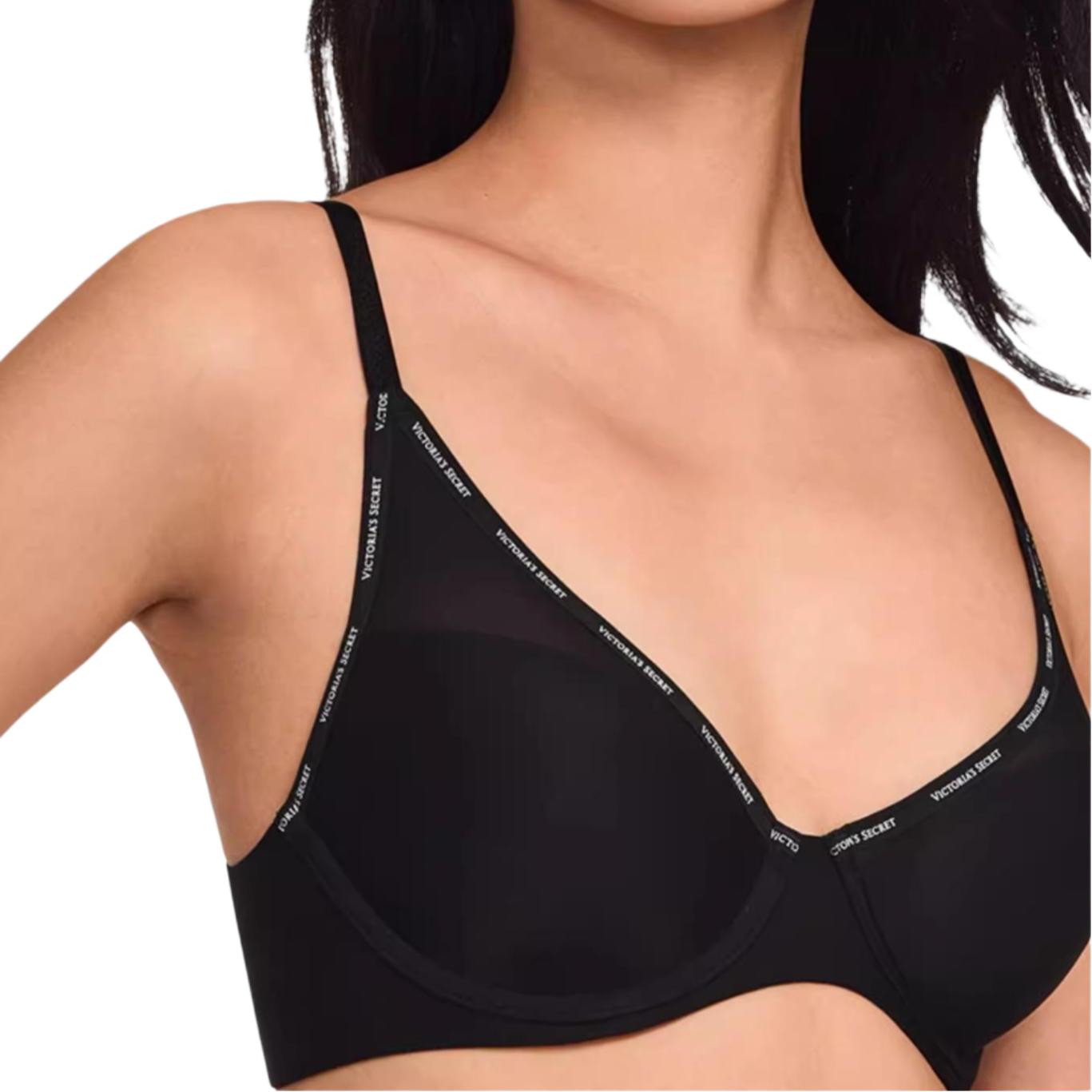Женский бюстгальтер Victoria's Secret 5.0 3/4 (черный) — фото 2