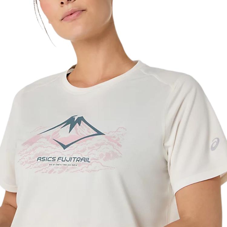 Женская футболка ASICS Fujitrail Logo (серая) — фото 4