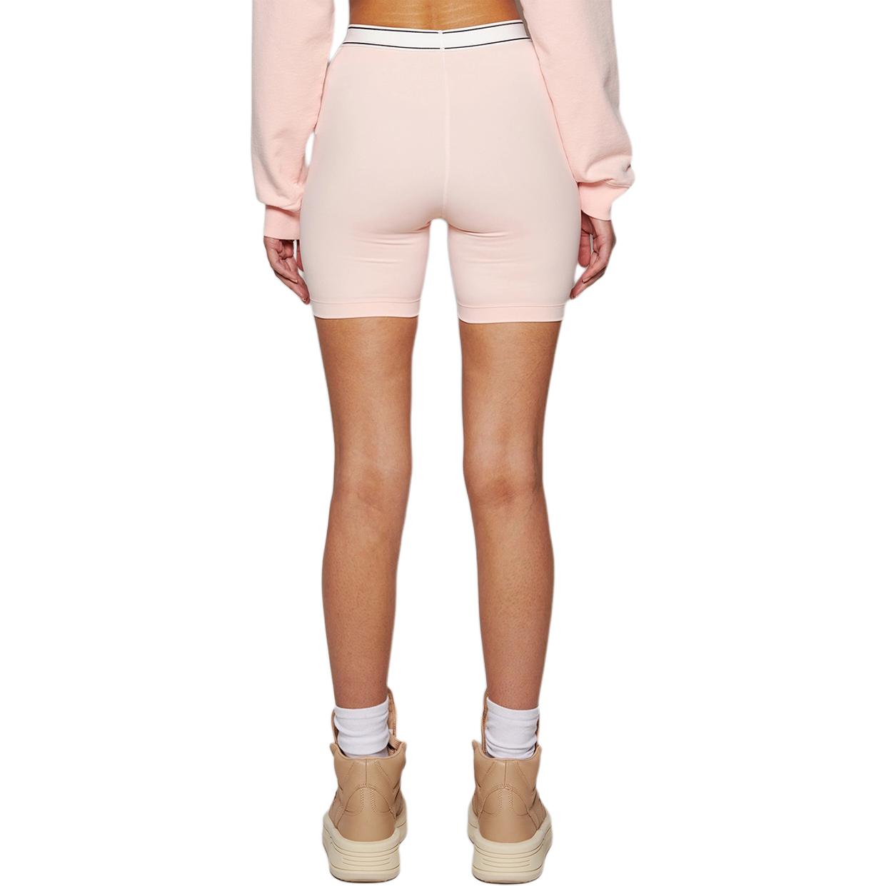 Sporty & Rich Serif logo-waistband shorts