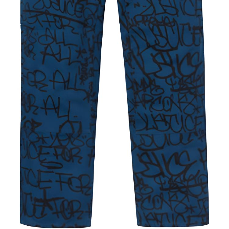 Штаны Supreme FW18 Comme des Garcons SHIRT Canvas Painter Pant Navy (морской синий) — фото 5