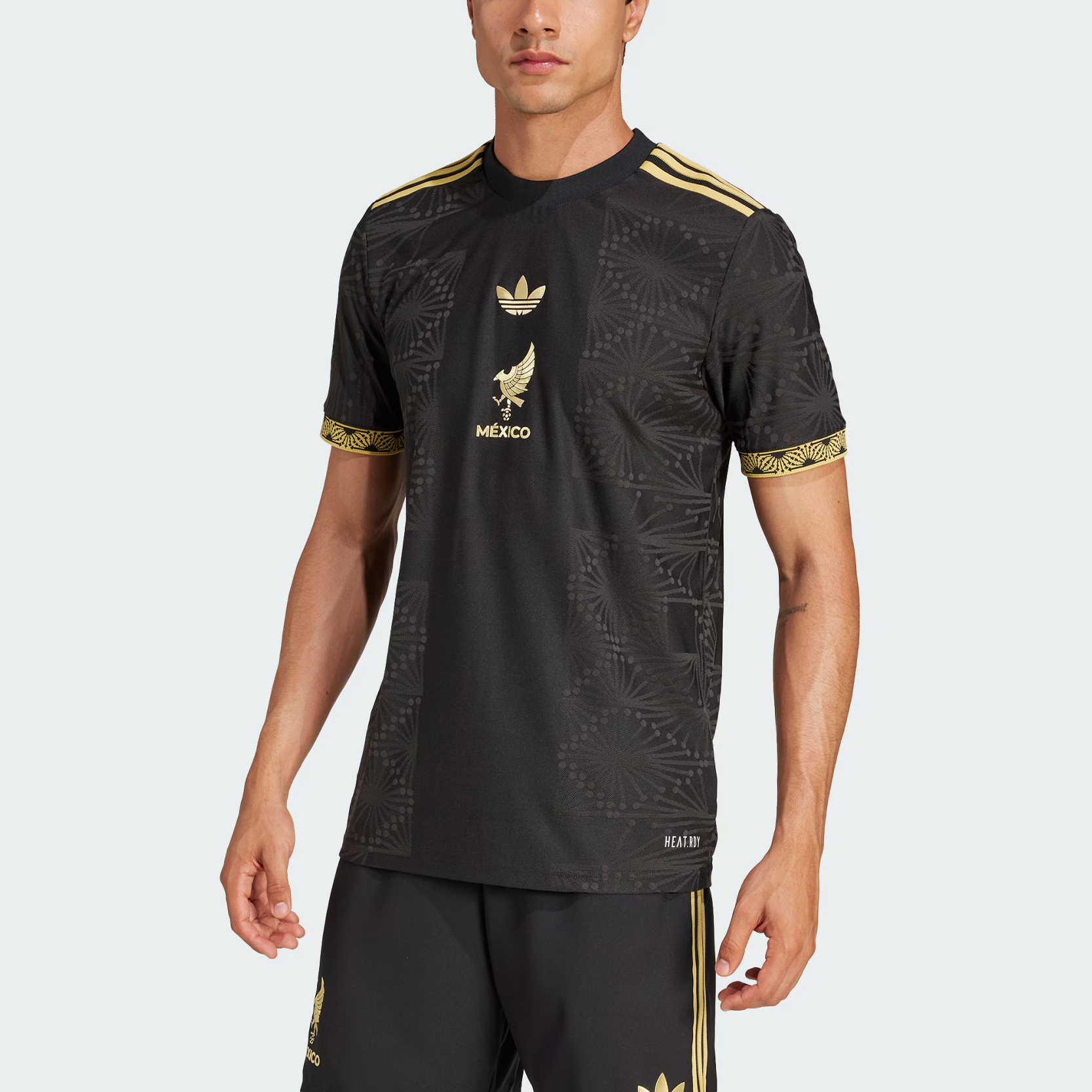 Adidas Kids Mexico 25 Gold Jersey