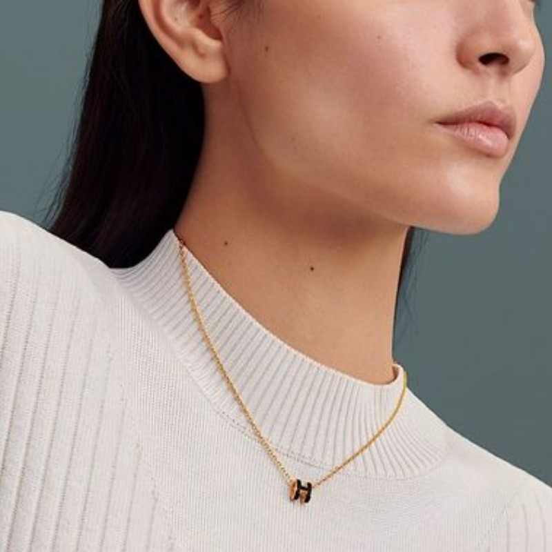 Женские очки Hermes Mini Pop H (розовое золото/черный) — фото 7