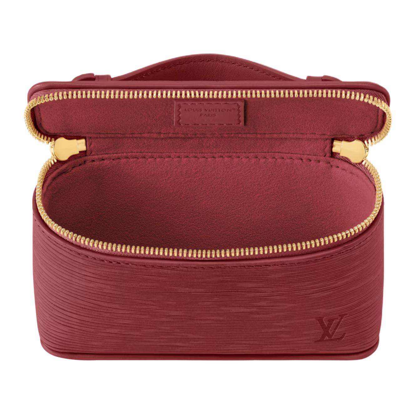Женская сумка Louis Vuitton Nice Beauty (бордовая) — фото 4
