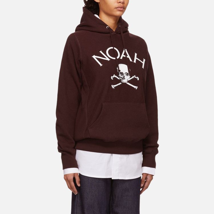 Худи NOAH Nyc Jolly Roger Hoodie (бордовое) — фото 4