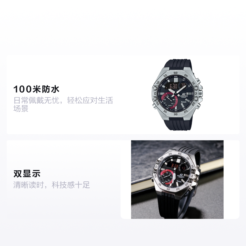 Мужские часы Casio EDIFICE (черная) — фото 2
