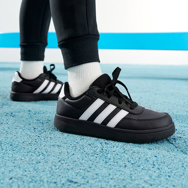 Детские кеды adidas neo Breaknet (черно-белые) — Чёрный / белый — фото 5