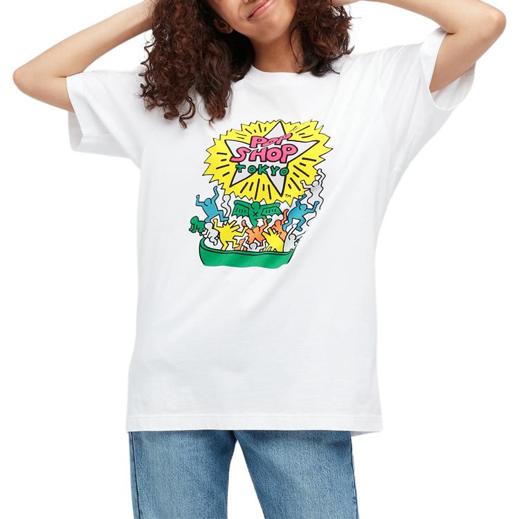Футболка UNIQLO × keith haring x tokyo T (белая) — фото 2
