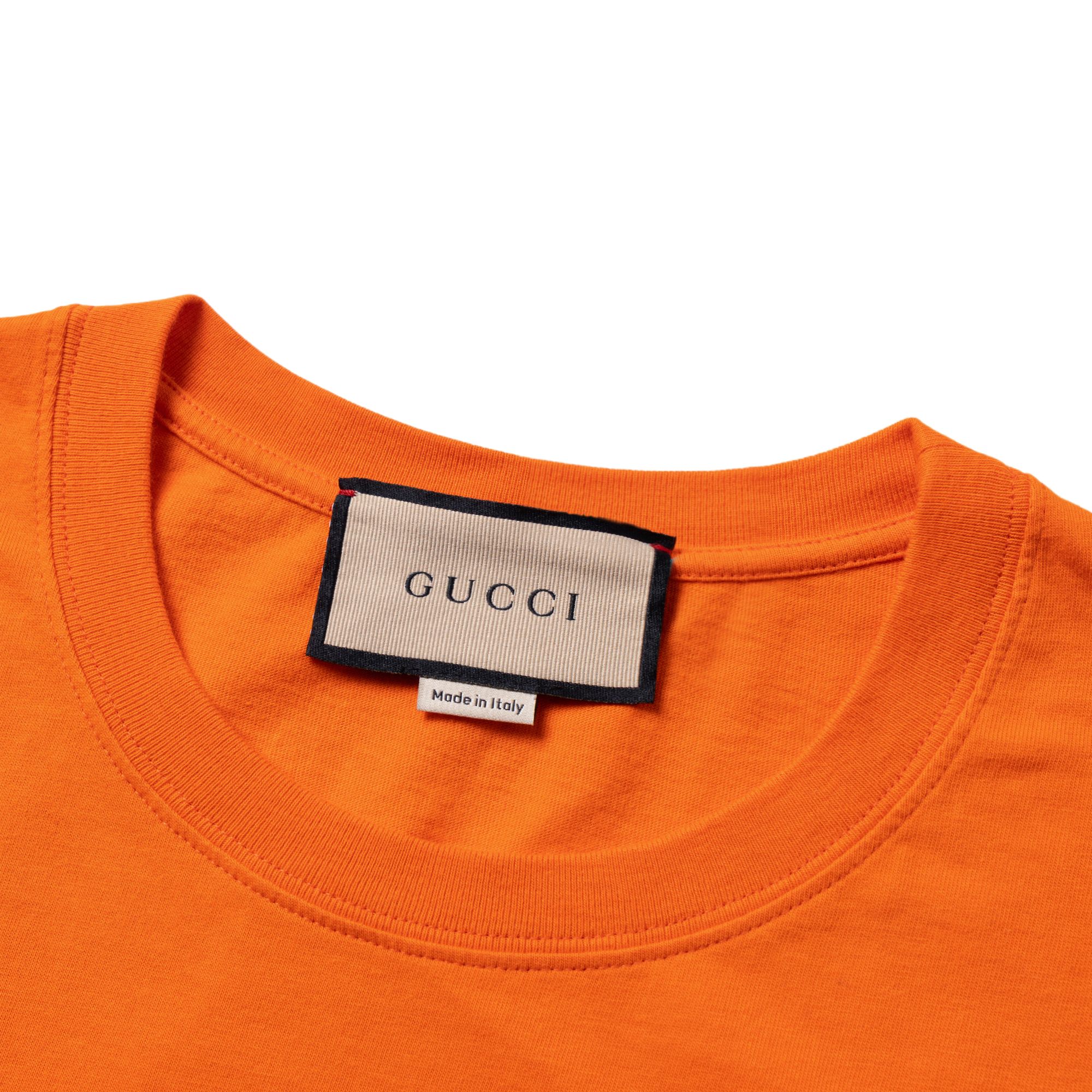 Мужская футболка Gucci (оранжевый) — фото 4