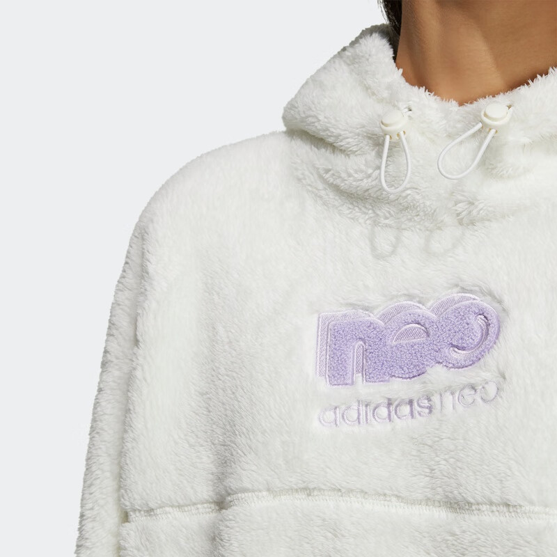 Женское худи adidas neo Hoodie (белое) — фото 6