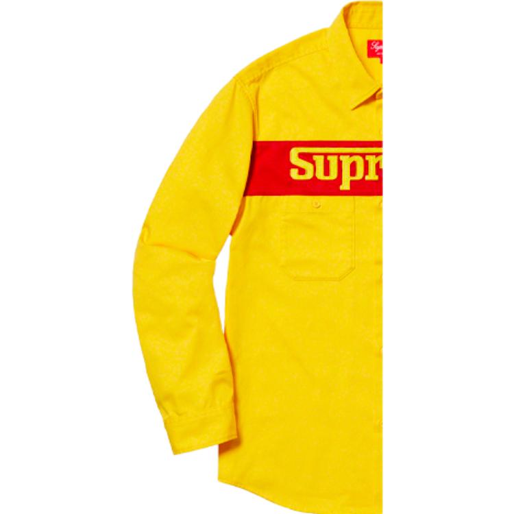 Рубашка Supreme SS19 (желтая) — фото 4