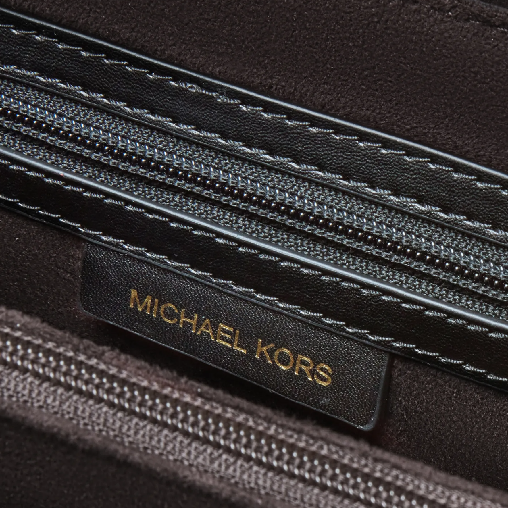 Женская сумка MICHAEL KORS Hendrix (бело-коричнево-черная) — фото 6