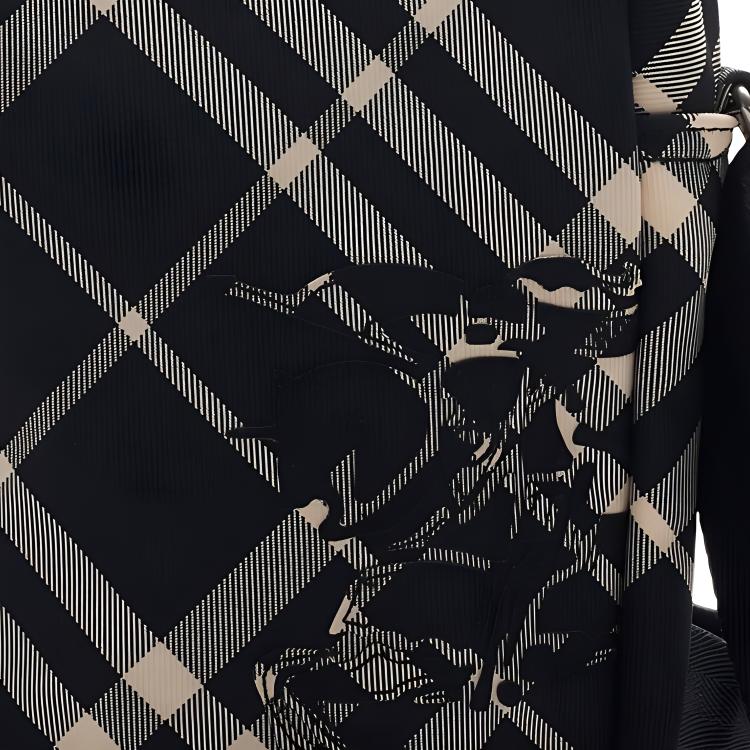 Мужская сумка Burberry (черно-белая) — фото 8