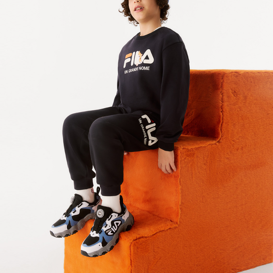 Детская толстовка Fila KIDS (темно-синяя) — фото 3