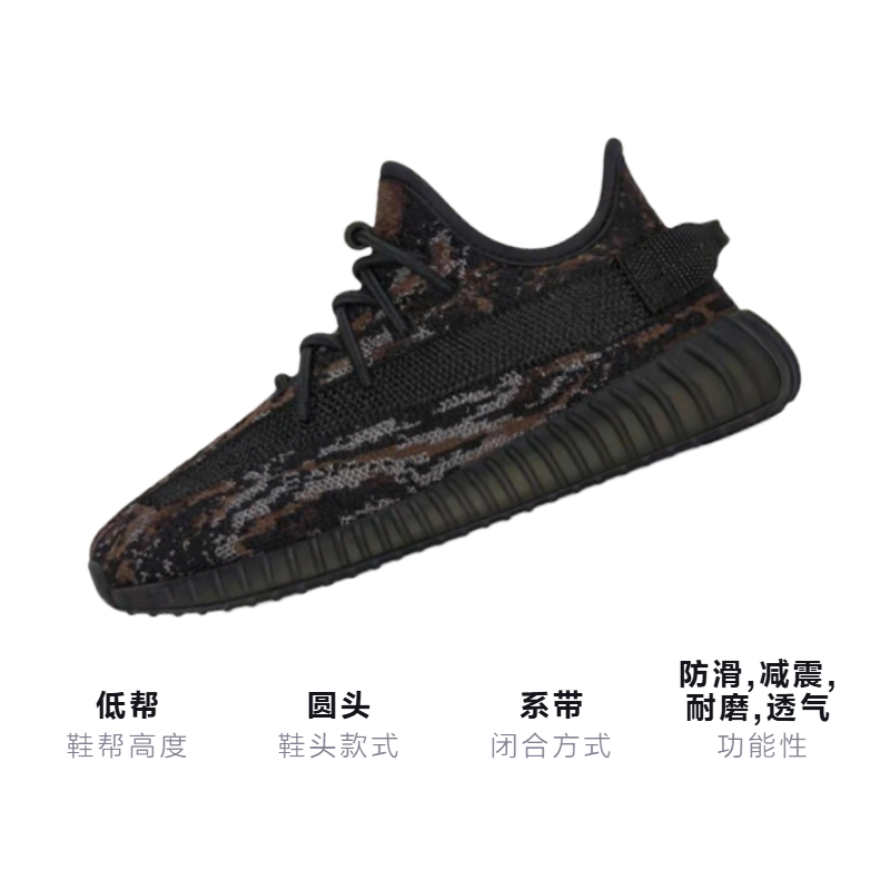Детские кроссовки adidas Yeezy Boost 350 V2 MX Rock (черные) — фото 3