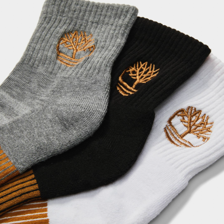 Timberland Crew Socks Men’s 3 Pack Multicolor