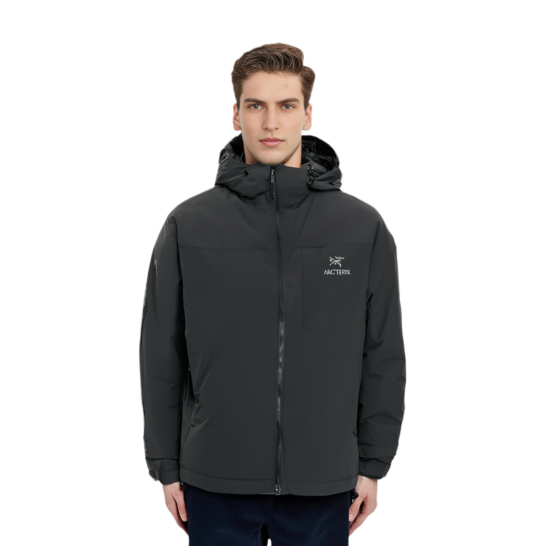 Мужская куртка Arcteryx Kappa Hoody (черная) — фото 2