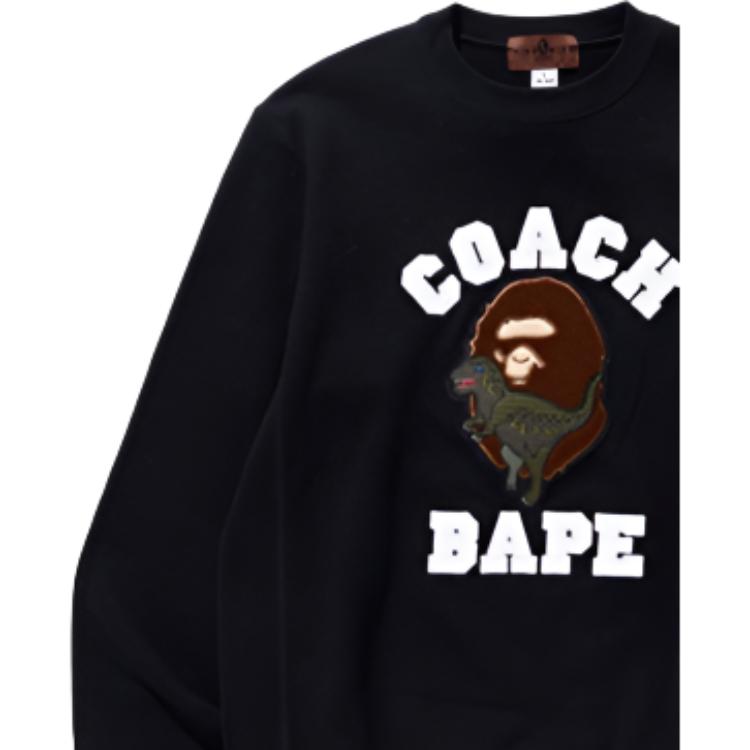 Мужские худи A BATHING APE A BATHING APE Rexy Crewneck (черный) — фото 4