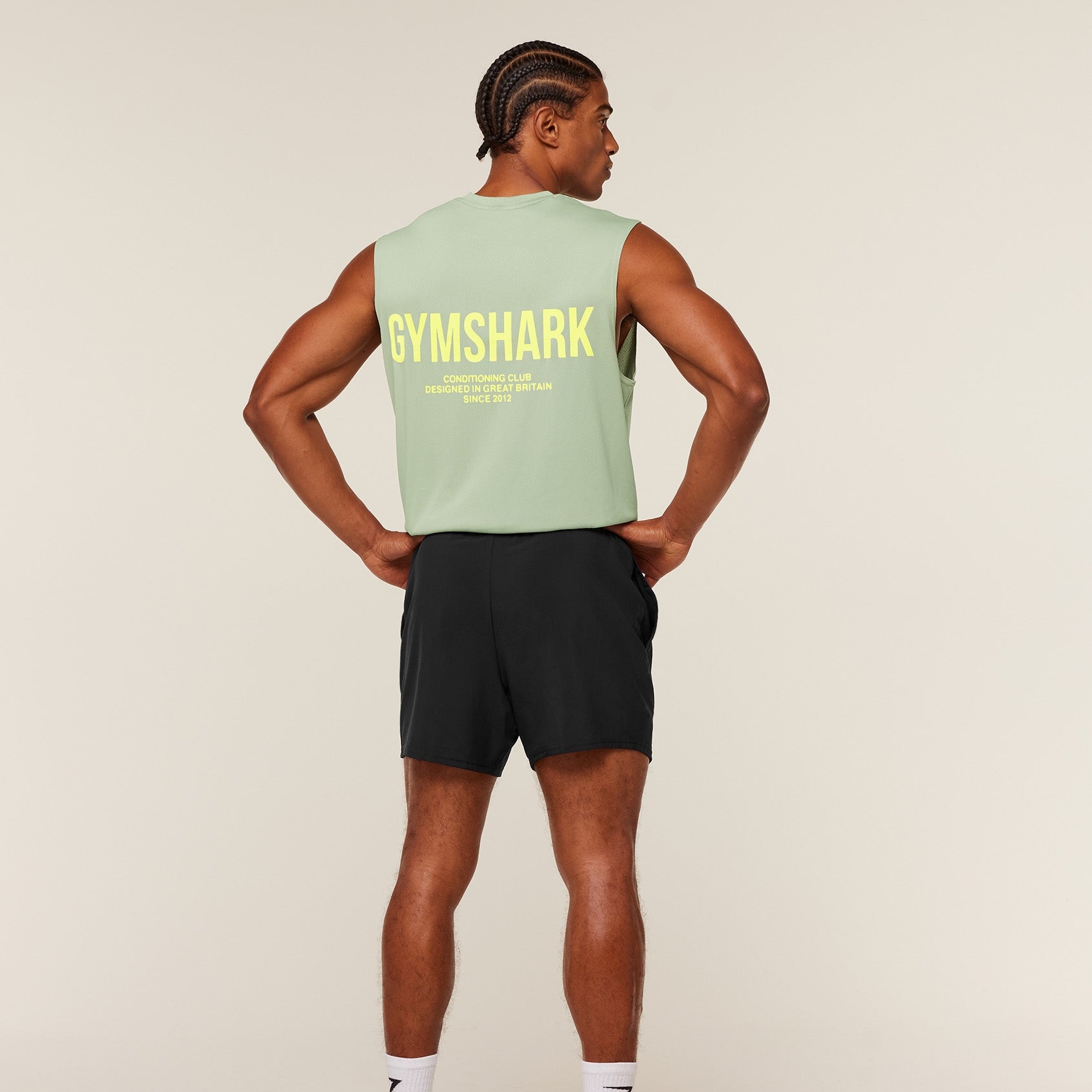 GYMSHARK Running Tank Tops Men’s Crew Neck