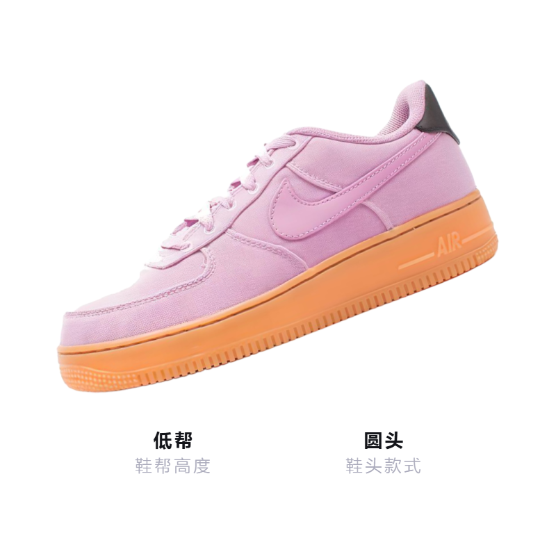 Кроссовки Nike NikeAir Force 1 LV8 Styles GS (розовые) — фото 3