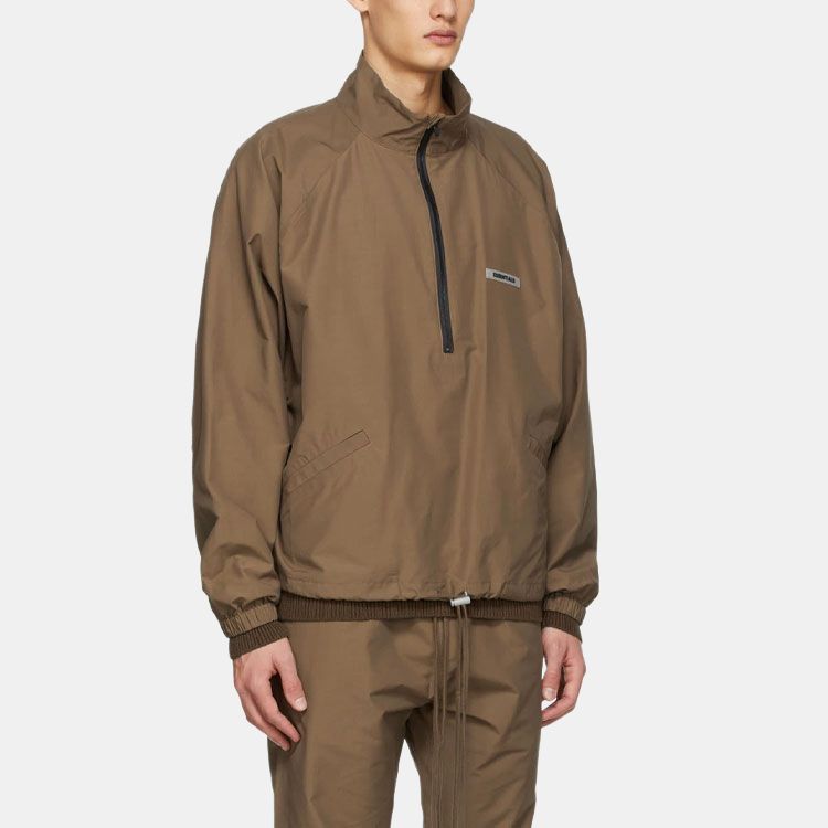 Мужская куртка Fear of God Essentials FW20 Sports jacket brown (коричневая) — фото 2