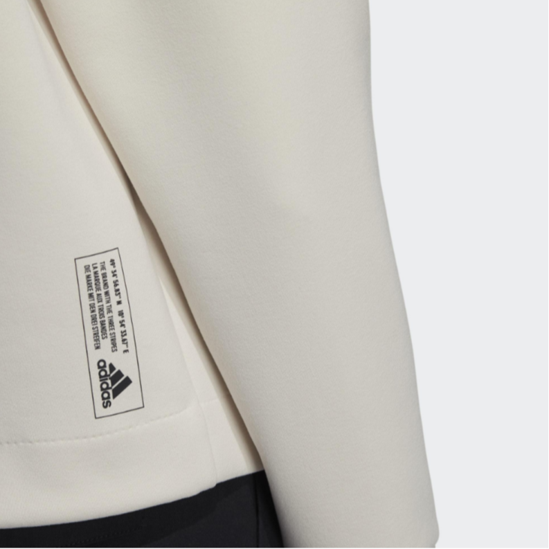 Женское худи adidas Tech Sweat (белое) — фото 5