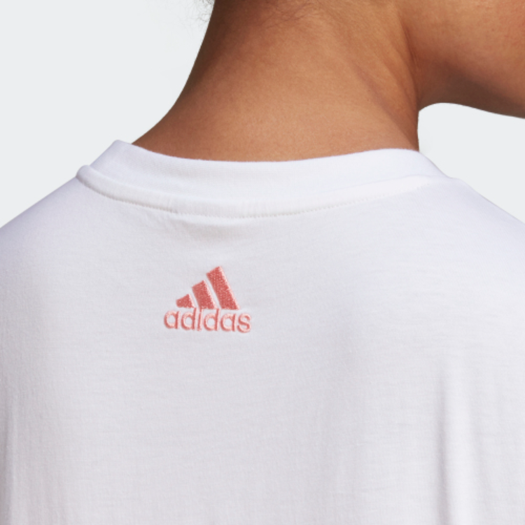 Женская футболка adidas W GRFX T2 (белая) — фото 6