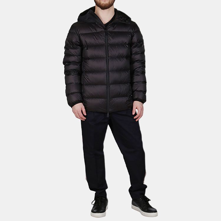 Мужская куртка Moncler (черная) — фото 4