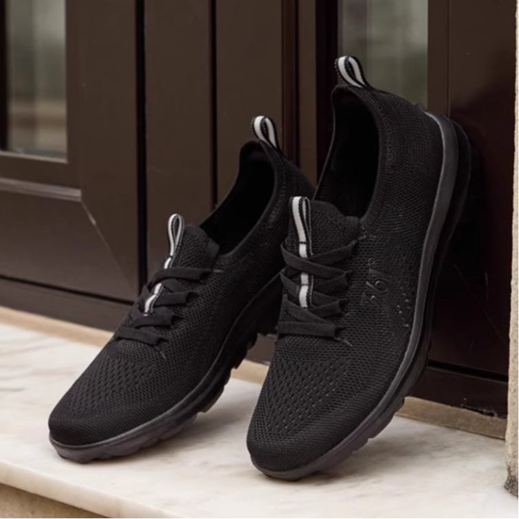 361° Slip Resistant Abrasion Resistant Slip Resistant Abrasion Resistant Low top Casual Shoes Obsidian Black