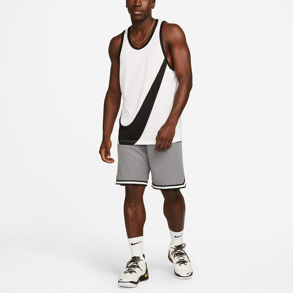 Nike Casual Sportswear Men’s White+Black Crew Neck Moderate