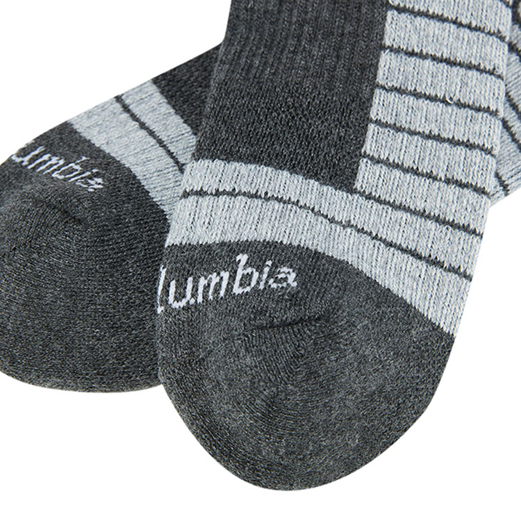 Columbia Ankle Socks Unisex 2 Pack Gray