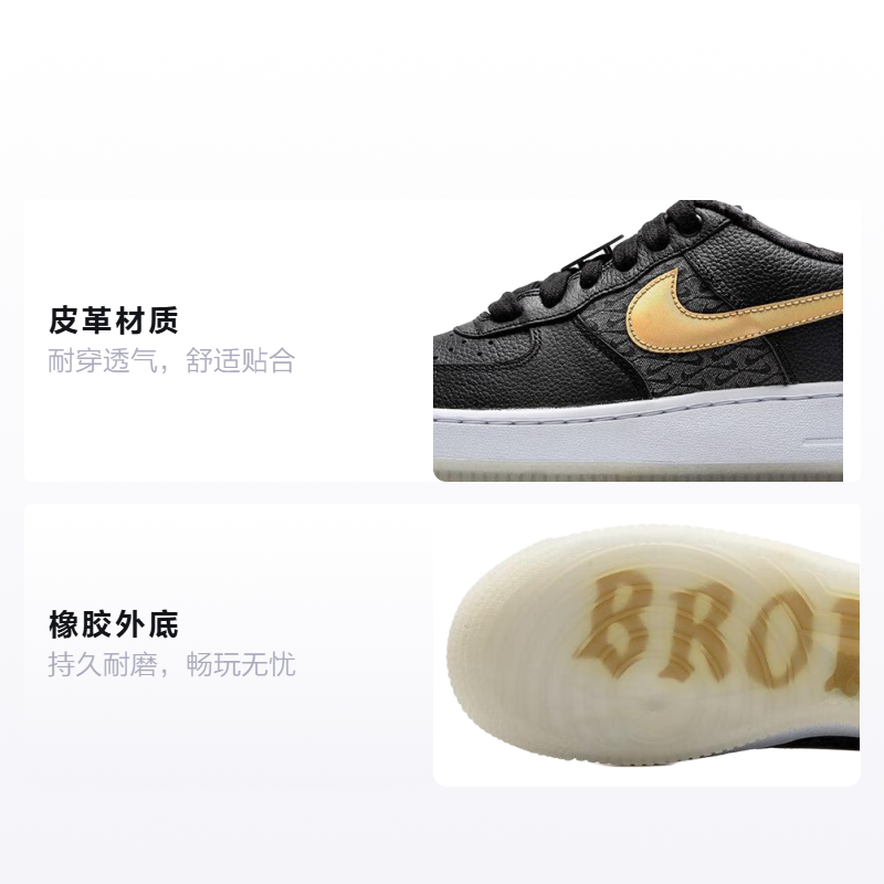 Детские кеды Nike Air Force 1 Lv8 (черный) — Чёрный — фото 2